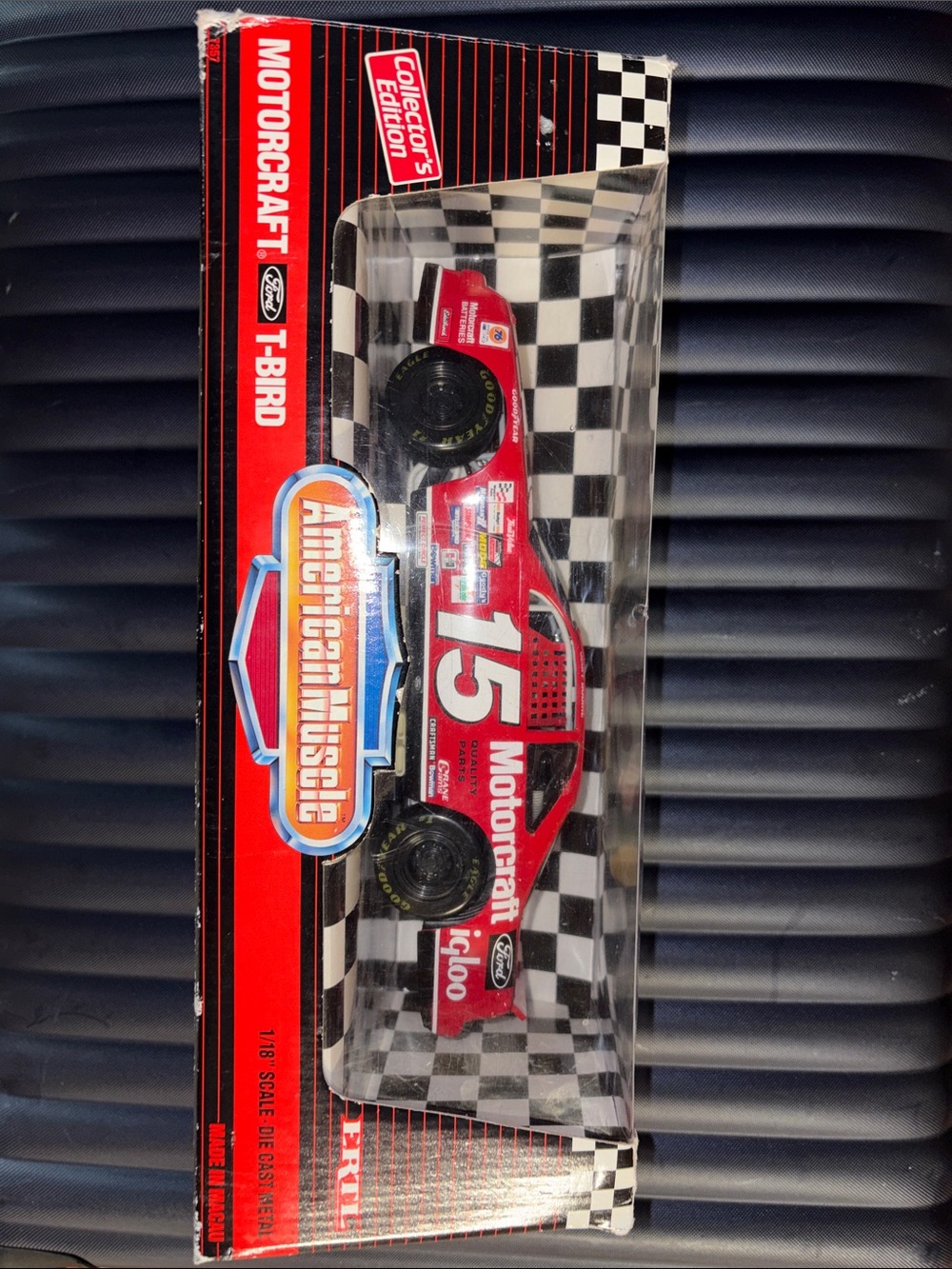 Ford T-Bird Red #15 Die-Cast Race Car Toy - Kids